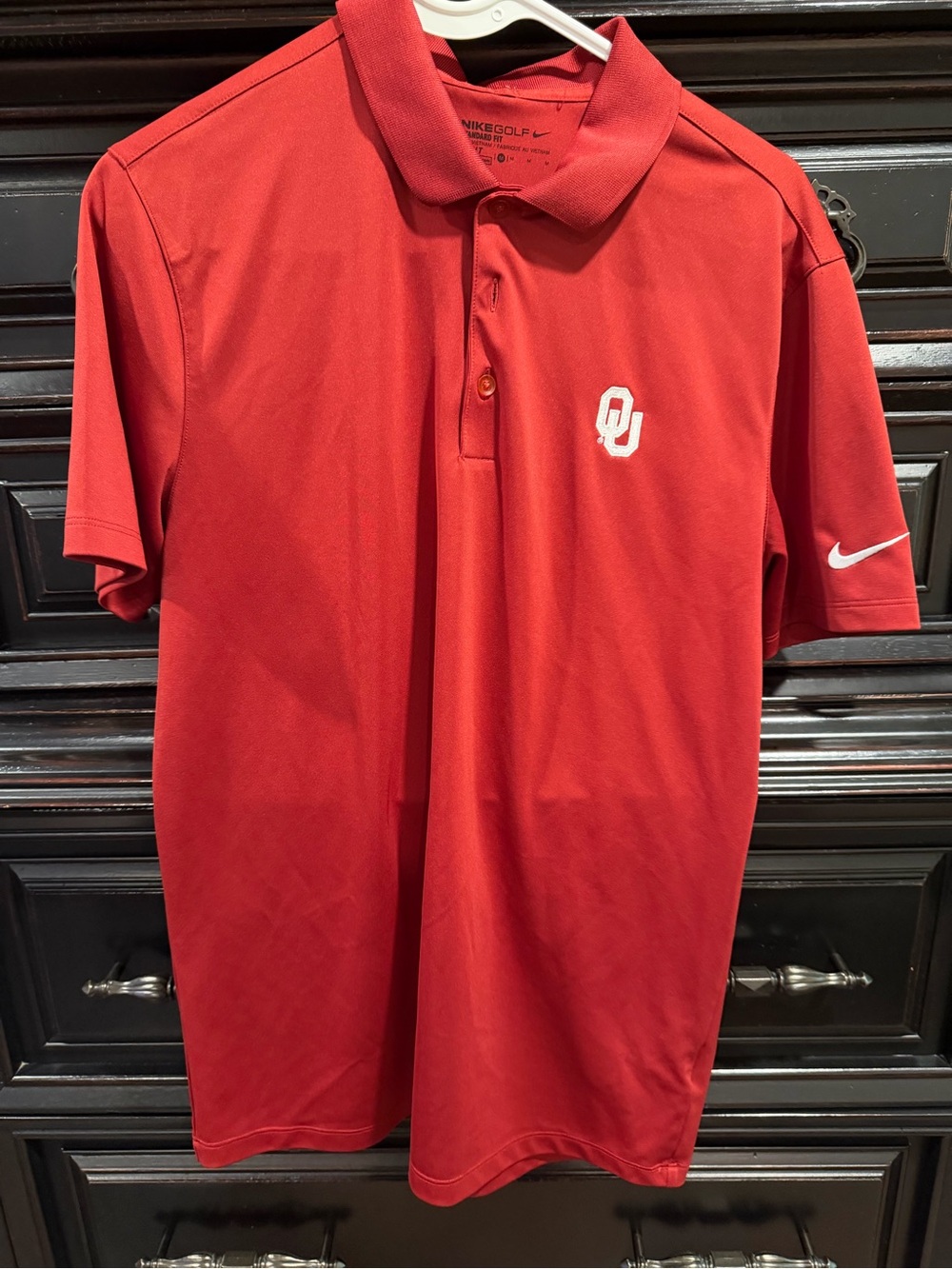 Nike Red OU Performance Polo